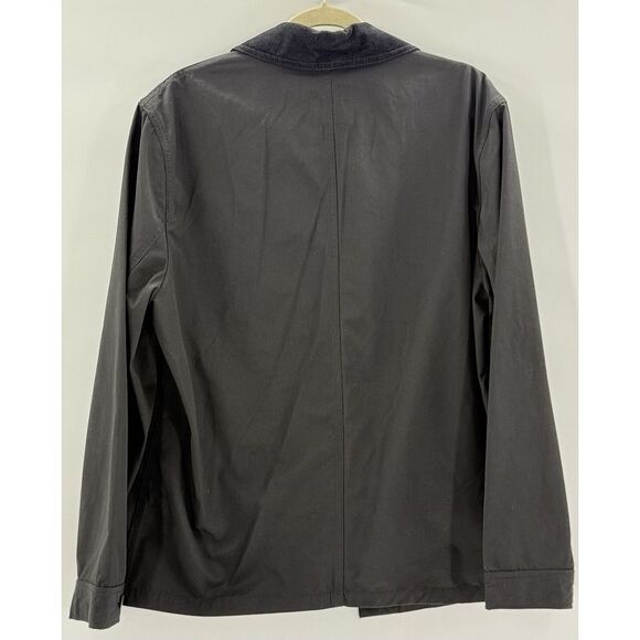 Express Field Jacket Black With Corduroy Collar Multi Pocket Layering Mens Sz L - Picture 3 of 6